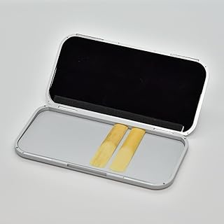 ギャラックス リードケース アルミ製薄型コンパクト (シルバー, B♭クラリネット・アルトサックス兼用)