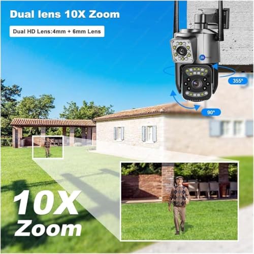 Image of Maizic Smarthome Supercam 4G /5G SIM Outdoor CCTV Camera with Free Sim + 1 Month Data Plan | 5+5MP Dual LensScreen | IP66 Weatherproof | Motion Detection | 2-Way Talk | Supports SD Card Up to 256GB