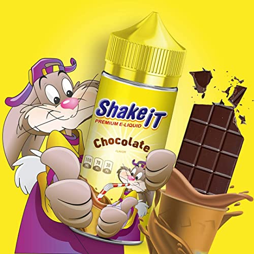 E-liquid de vapeo para cigarrillo electrónico - SHAKE IT - Batido de chocolate Nesquik - Eliquid para vaper - Sin nicotina (100ml) Cover