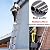 Telescoping Ladder 12.5 FT, Stainless Steel Extension Extendable Ladder with Safe Locking Mechanism, Multi-Purpose Telescopic Collapsible Ladders for Home, RV, Outdoor, 330 lbs Capacity