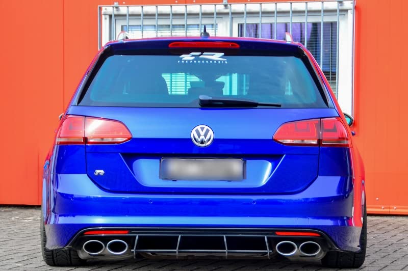 Diffuseur de pare-chocs pour Golf 7 R Variant style Performance à ailettes premium