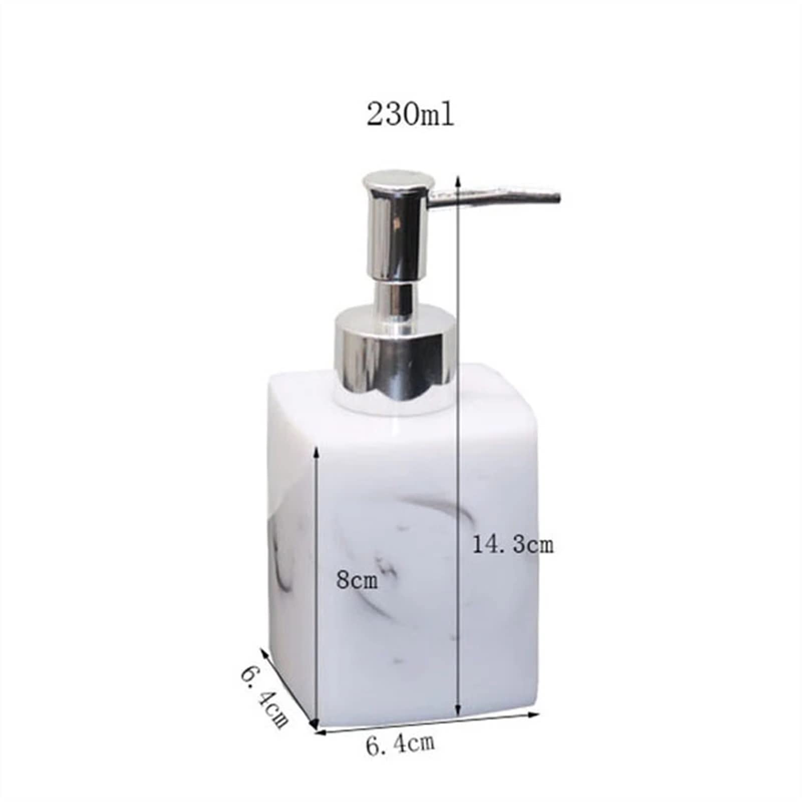 Dosificador Jabon Dispensador de jabón portátil Botella de champú de prensa de oro Cabeza de bomba de prensa 230ml Botella de botella de botella de ducha jarra de baño Herramientas de baño de resina d