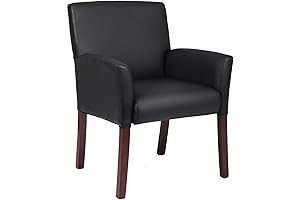 Boss Office Products Box Arm Guest Chair: Stylish and Comfortable Office Waiting Room Chairs