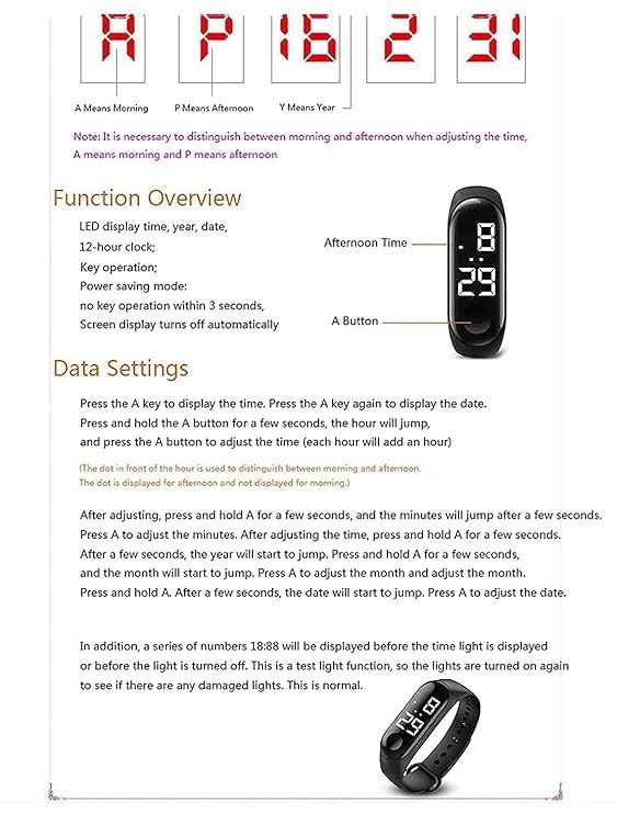 Image of Digital Dial Waterproof Stylish & Fashionable Wrist Smart Watch LED Band for Kids, Colorful Cartoon for Boys & Girls (Removable silicon strap)