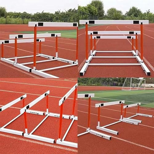 Regulowane ogrodzenia do treningu sportowego - Profesjonalne ogrodzenia do treningu prędkości na torze i na boisku - odpowiednie dla sportowców i sportowców zawodowych - wysokość 65 cm, mekh