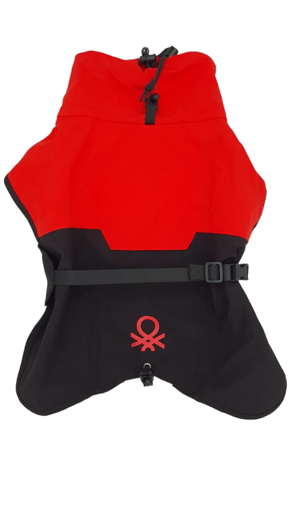 Benetton Regenmantel für Hunde, Regenmantel für Hunde, warme Jacke für Haustiere, verstellbarer Regenmantel für kleine, mittlere und große Hunde (XL, rot)