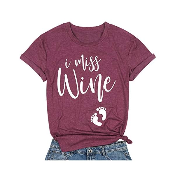 I-Miss-Wine-T-Shirt-Women-Funny-Pregnancy-Announcement-Shirts-Short-Sleeve-New-Mom-Gift-Shirt-Top I Miss Wine T Shirt Women Funny Pregnancy Announcement Shirts Short Sleeve New Mom Gift Shirt Top