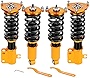 maXpeedingrods Coilovers Adjustable Height for Subaru Legacy 1999-2004 BE Sedan, Spring Shock Absorber Suspension Coil Struts, Amortiguador Lowering Kit by 1-3” with Twin-tube Structure