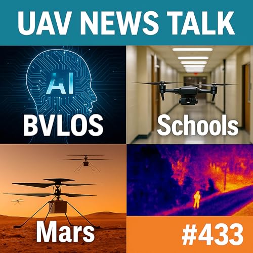 Page de couverture de BVLOS Rules, School Safety Drones, Mars Helicopters & Michigan Drone Skyway – UAV News Talk