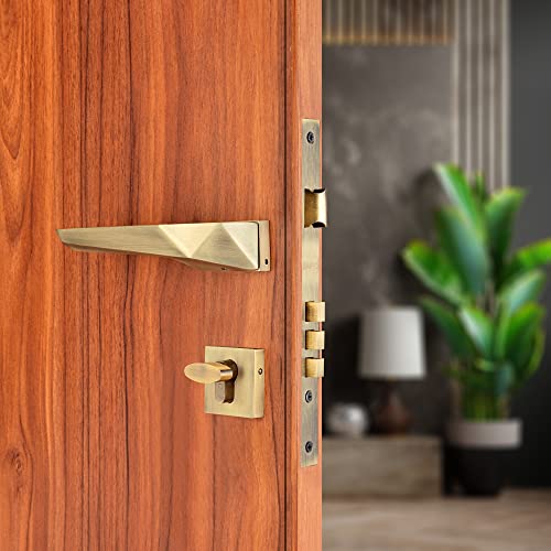 Image of LAPO Mortise Lock Set for Main Door | 70mm Cylinder | 50x85mm Lock Body | Fits with 30-50mm Door | 3 Brass Keys| Antique Finish| Left-Right Compatible| Easy Installation |3 Years Warranty | Ro-165