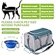 KunpengZen Transportbox Katze, Atmungsaktiv Hundebox Faltbar Mit Einstellbar Schultergurt, Katzentransportbox Mit Abnehmbarem Plüschpad, Cat Carrier Für Bis 7.5kg Camping Auto Reisen Tierarztbesuch