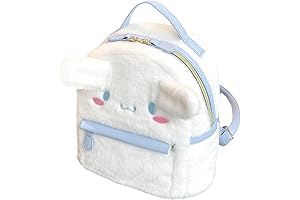 Cute Furry Plush Cinnamoroll-Dog Backpack - Perfect for Girl's Adventures!