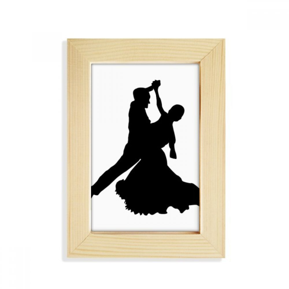 Marco de madera 5x7 pulgadas de bailarina de danza dúo, el regalo ideal para amantes del arte 1