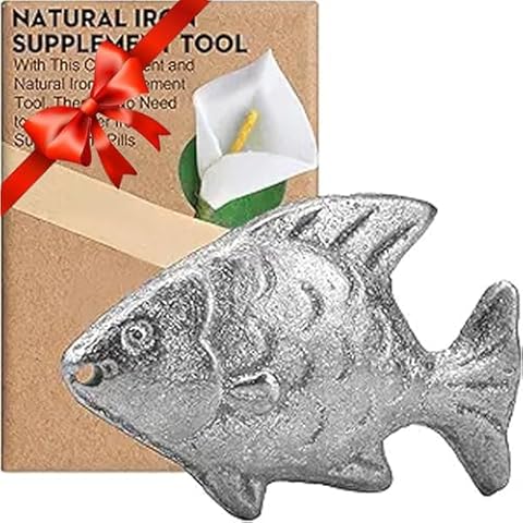 Daxiongmao Iron Fish Cooking Tool to Add Original Iron Supplement to Food and Water, Iron Supplement Tool for Iron Deficiency Vegetarians, Pregnant Women and Children, Mothers Day Gifts Cover