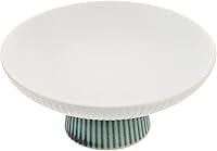 Vista 3 de Alipis Decoración de mesa de comedor, cuenco de frutas con patas de cerámica, soporte de exhibición de postres, plato de servir aperitivos, cuenco