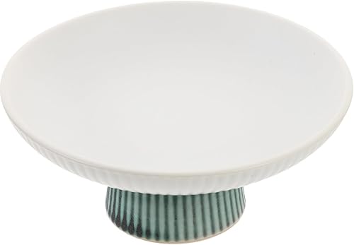 Miniatura 3 de Alipis Decoración de mesa de comedor, cuenco de frutas con patas de cerámica, soporte de exhibición de postres, plato de servir aperitivos, cuenco