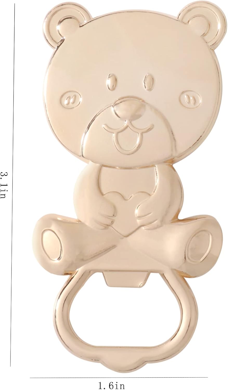 40 Pack Baby Bottle Opener Baby Shower Party Favor Opener Cute Baby Bottle Shaped Bottle Opener Baby Shower Souvenirs Gifts for Guest Wedding Favor Kids Birthday Party Decor (Bear Style)