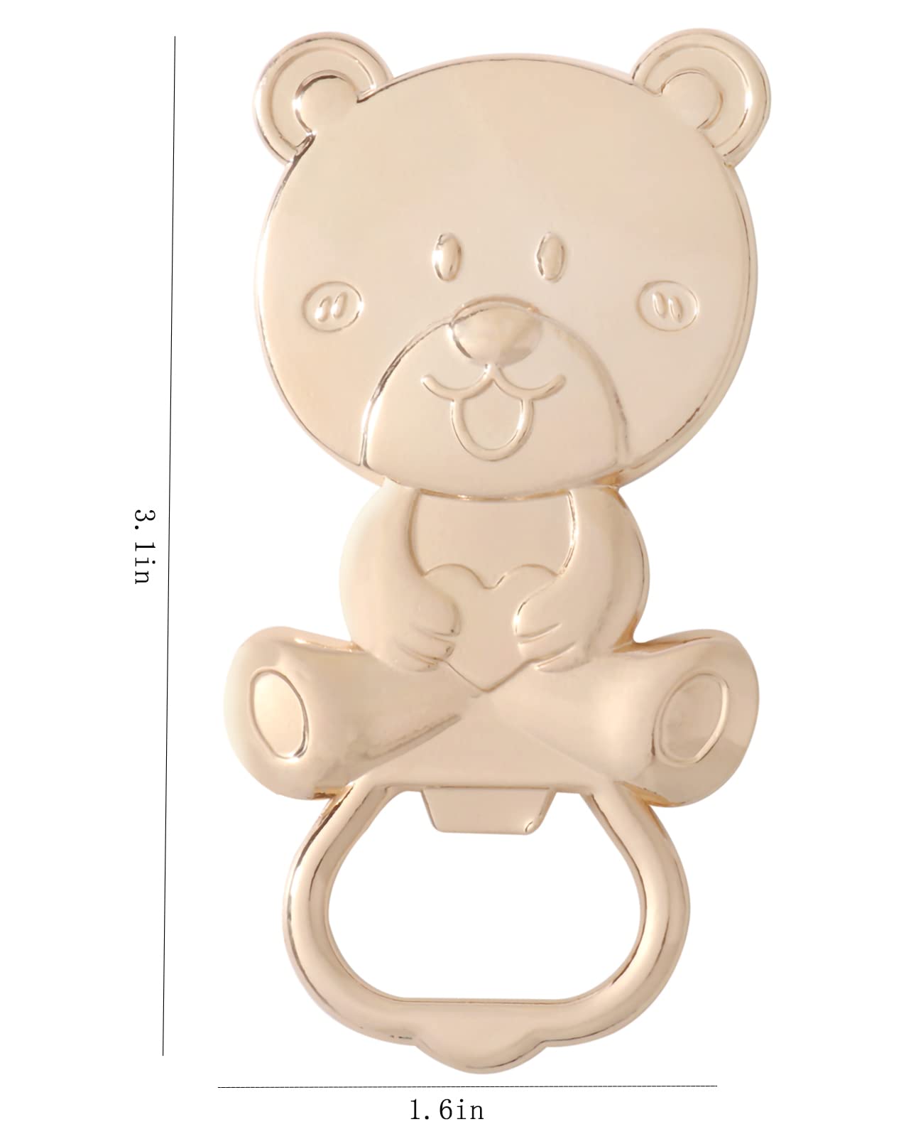 40 Stück Baby-Flaschenöffner Babyparty Party Gastgeschenk Öffner Niedlich Baby Flaschenöffner Babyparty Souvenirs Geschenke für Gäste Hochzeit Gastgeschenk Kinder Geburtstag Party Dekor (Bärenstil)