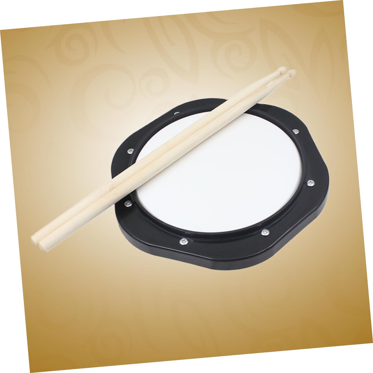 Pad de Práctica de Batería de Plástico de 10 Pulgadas Negro