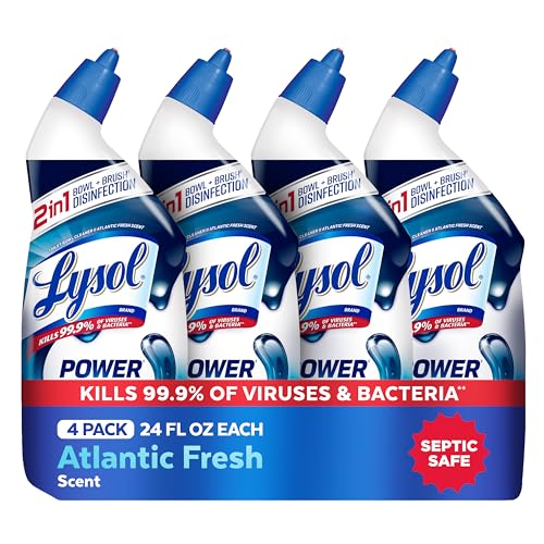 Lysol Toilet Bowl Cleaner, Max Strength Bathroom Cleaning Supplies, Toilet