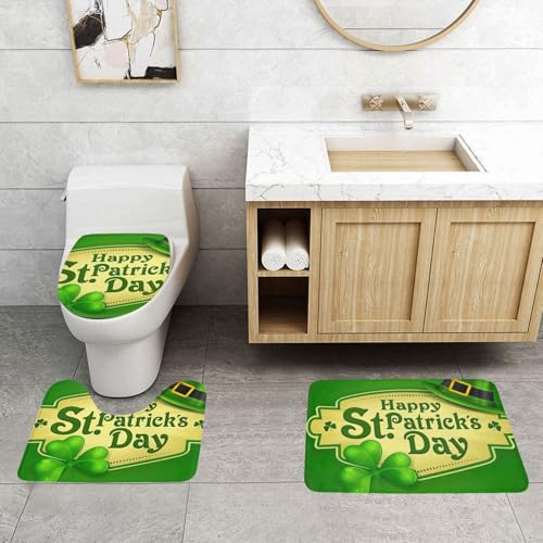 Juego de 3 alfombras de baño estampadas con máxima comodidad 4