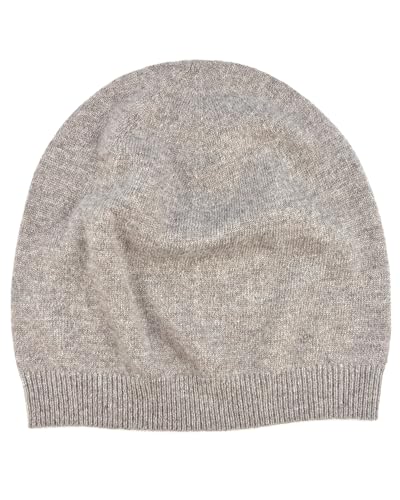 EILIZ 100% Pure Cashmere Beanie Unisex Skull Cap Lightweight Hat (US Alpha One Size Camel)