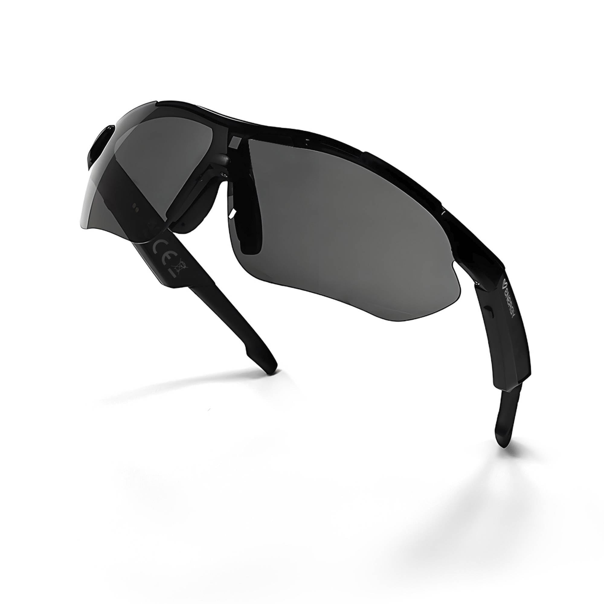 Energy Sistem TrackVibe Music Sunglasses - Sport-Sonnenbrille mit Sound (Gläser mit UV400+ Schutz, integriertes Mikrofon, IPX5-zertifiziert, taktische Steuerung, 5 Stunden Akkulaufzeit)