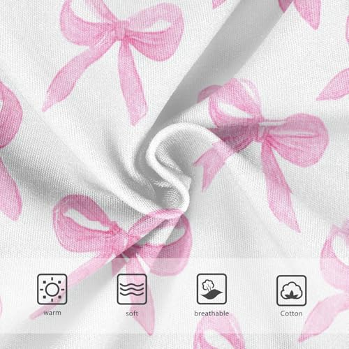 Wusikd Cute Pink Bow (2) Girls' Underwear Cotton Girls Briefs Soft Toddler Underwear 2T3