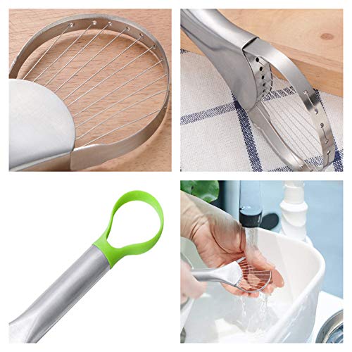 XCVCVB Avocado Slicer Cutter Stainless Steel Blade & Non-Slip Silicone Handle Easy to Clean, Multi-Functional Avocado Tool - Image 3