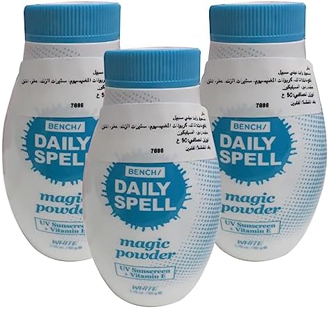 Bench Daily Spell Magic Powder White – UV Sunscreen With Vitamin E, 50g ...