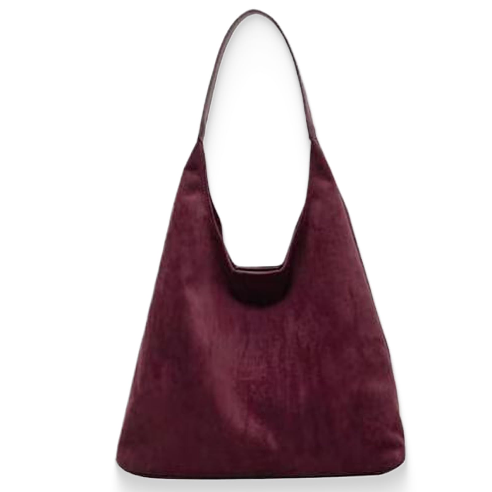 Tiaastaps Bag, Tiaastaps Suede Tote Bags for Women, Shoulder Slouch Handbag Bag, Retro Casual Large Capacity Bags (Red)