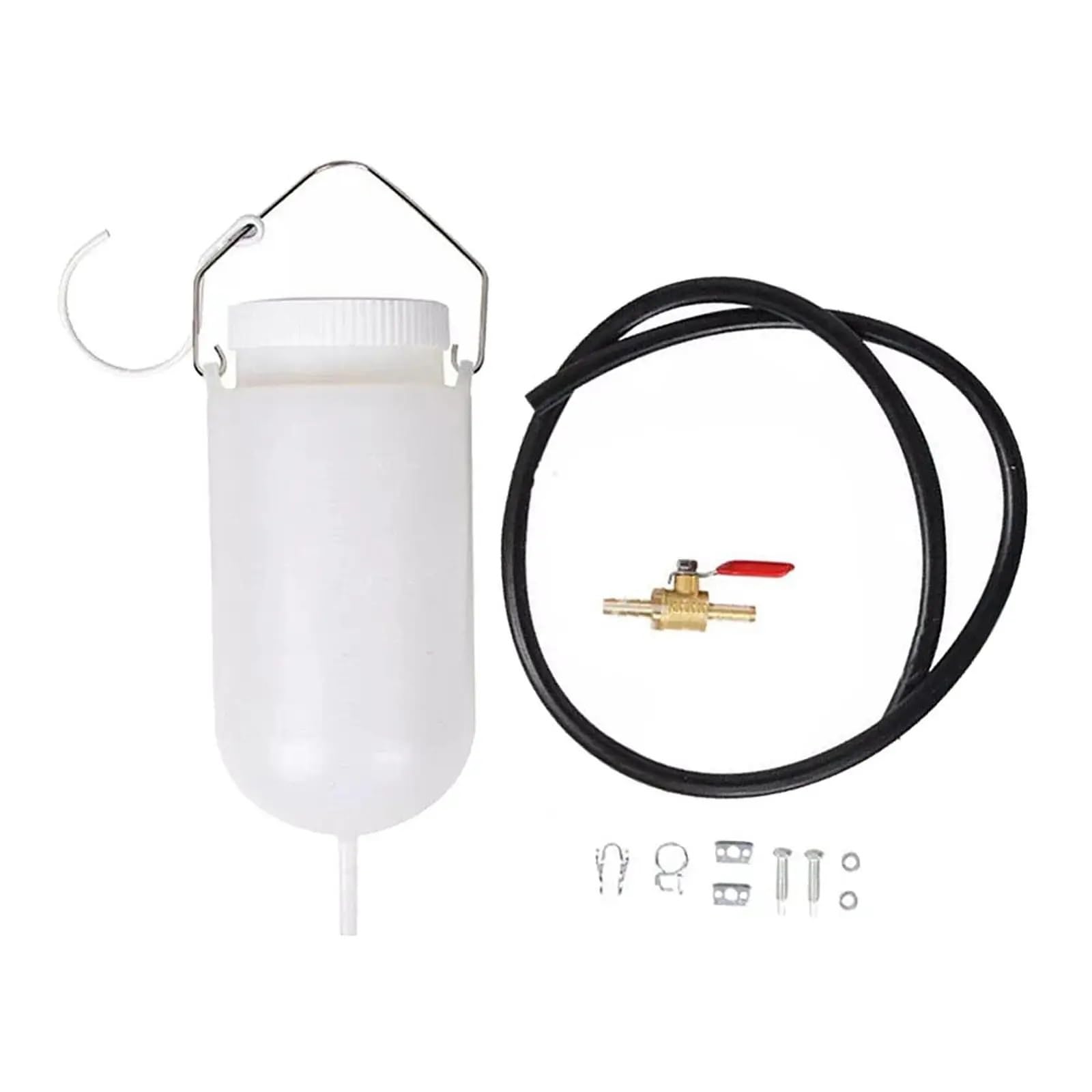 Bidón de Combustible Tanque de Combustible Auxiliar 1L con Válvula de Corte Almacenamiento de Combustible para Motocicletas Bidón de Gasolina