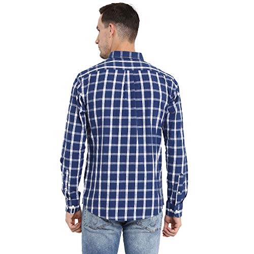 Image of Red Tape Men's Checkered Regular Fit Casual Shirt