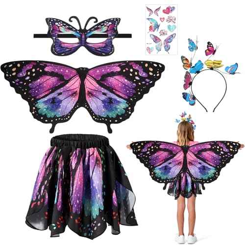 5PCS Disfraz de Mariposa para Niñas miniatura 1