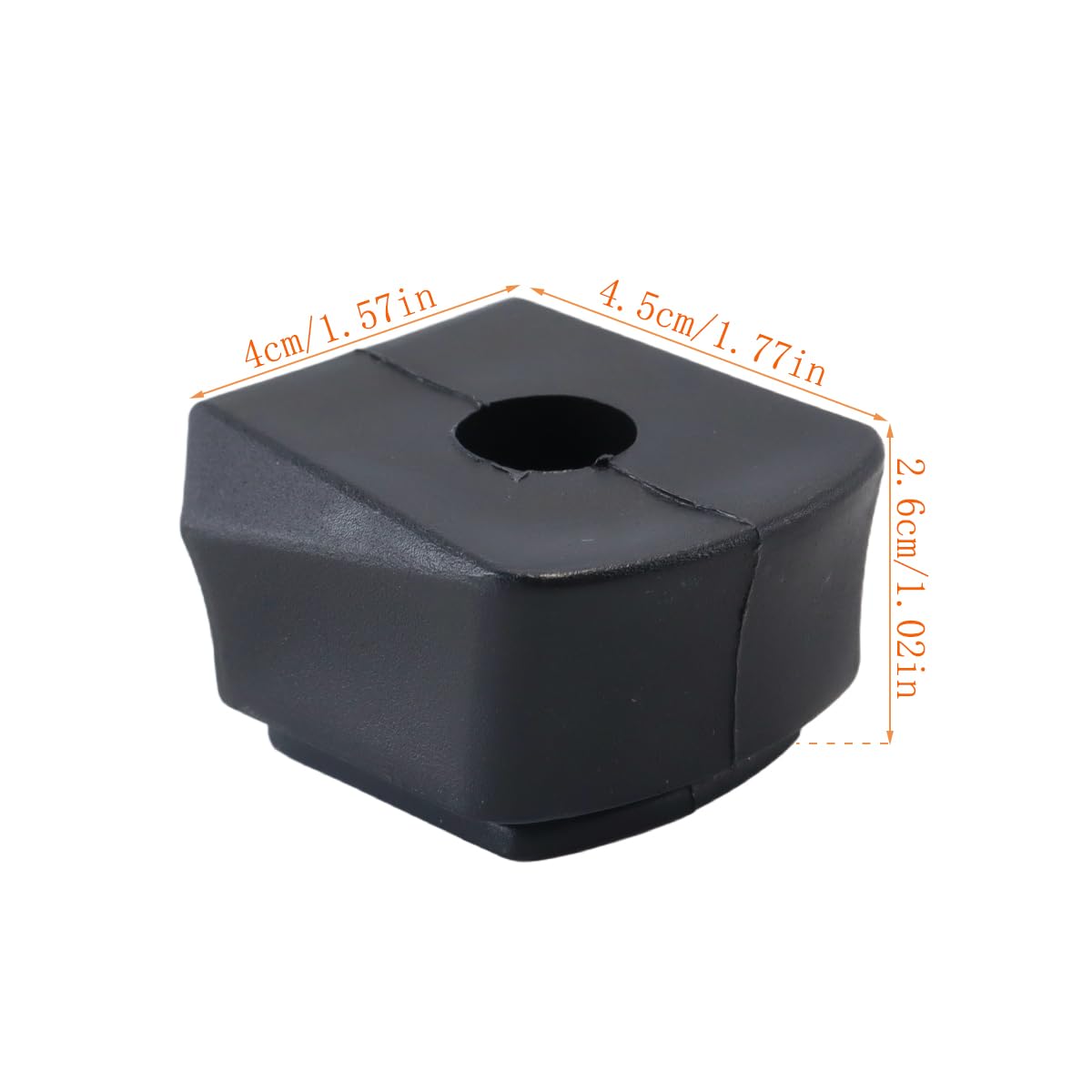Riven Blocchi freno universali per skateboard, scooter, pattinaggio, in gomma PU, confezione da 4 pezzi, con viti di fissaggio e viti da 3,55 cm x 6 mm