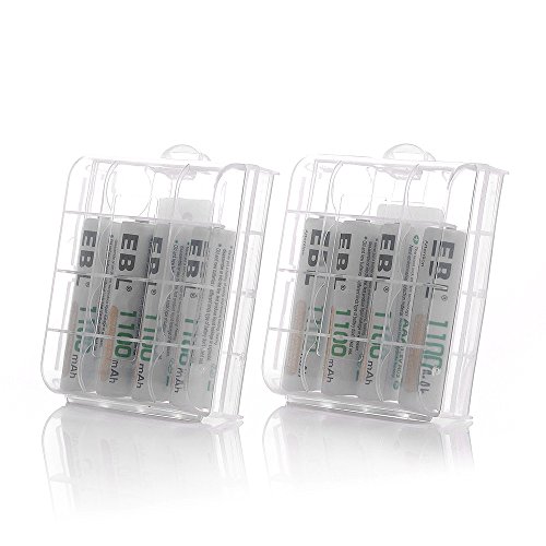 image for EBL 8 Pack AAA 1100mAh High Capacity Rechargeable Batteries 1.2V Ni-MH