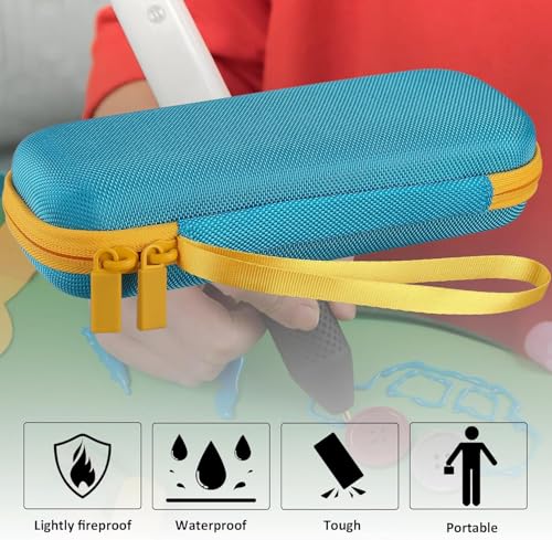 co2CREA Hart Tragbare Schutzhülle Etui Tasche für Bosch Akku Heißklebestift Gluey, Tragetasche kompatibel USB Ladegerät und Kabel, Mini Glue Sticks,Nur Tasche