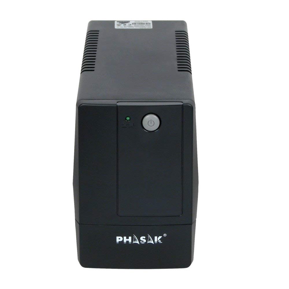 Phasak PH9406 - Sistema de alimentación ininterrumpida (600 VA), Negro