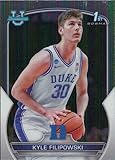 2022-23 Bowman University Chrome #47 Kyle Filipowski Duke Basketball Card - GotBaseballCards