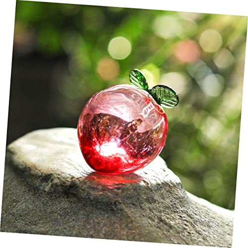 Doitool 2Pcs Peach Ornaments Artificial Fruits Crystals Decor Figurines Decor Artificial Peach Fruit Peach Photo Prop Fruit Kitchen Decor Table Decorations For Party Dorm Room Decorations #TOP5