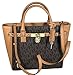 Michael Kors Women's Hamilton Traveler STUDDED Large TOTE Leather Handbag (Brown/Acorn)