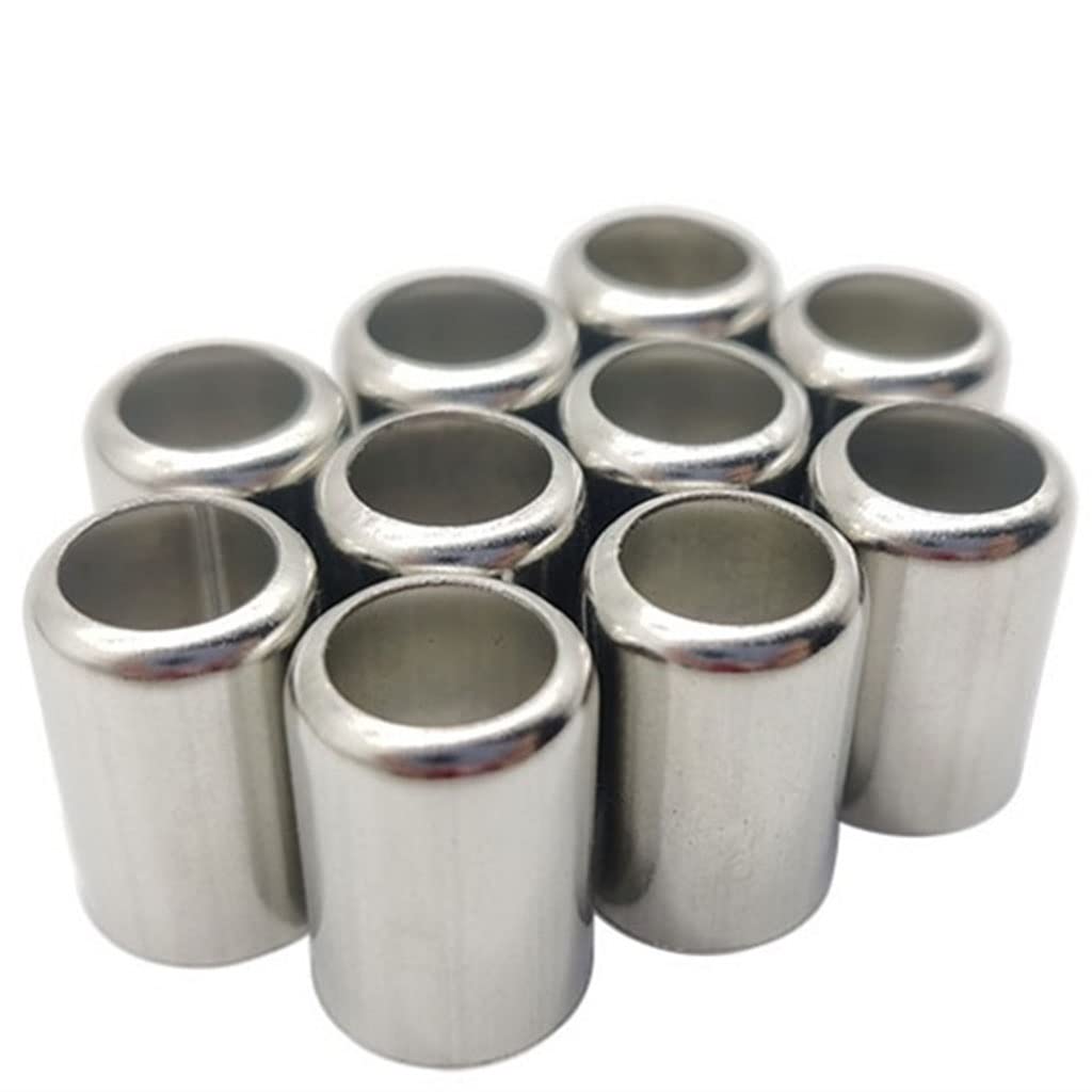 ANWUYANG 50Pcs Stainless Steel Sleeve Pipe 11.5 12 13 14 15 16 18MM Exhaust Connector, DIY High-Pressure Hose Joiner Crimp Tools (Color : 12mm)