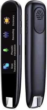 Language Translator Device, Smart Voice Scan Translator Pen 116 Languages Real Time Language Translator Multifunction Dictionary Translation Business Travel for Business Learning Travel Nero 1