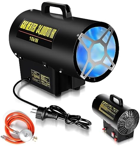 Ikodm Calefacción de gas para interiores, 10 kW, 220 V, calentado...