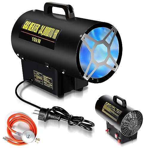 Ikodm Gasheizung für innenräume, 10KW 220V Gasheizgerät Gasheizer Gasheizgebläse...