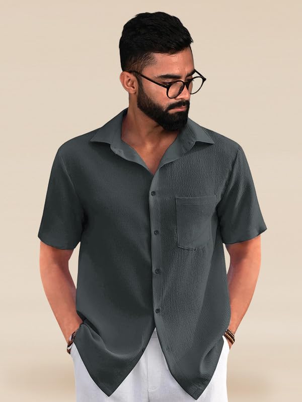 Image of Tee Projekt Textured Shirts for Men || Casual Shirt for Men || Comfortable and Stylish for Every Wardrobe