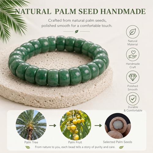 Image of Frodete Bodhi Fidget Bracelet Seed Stretch Anxiety Relief Healing Jewelry