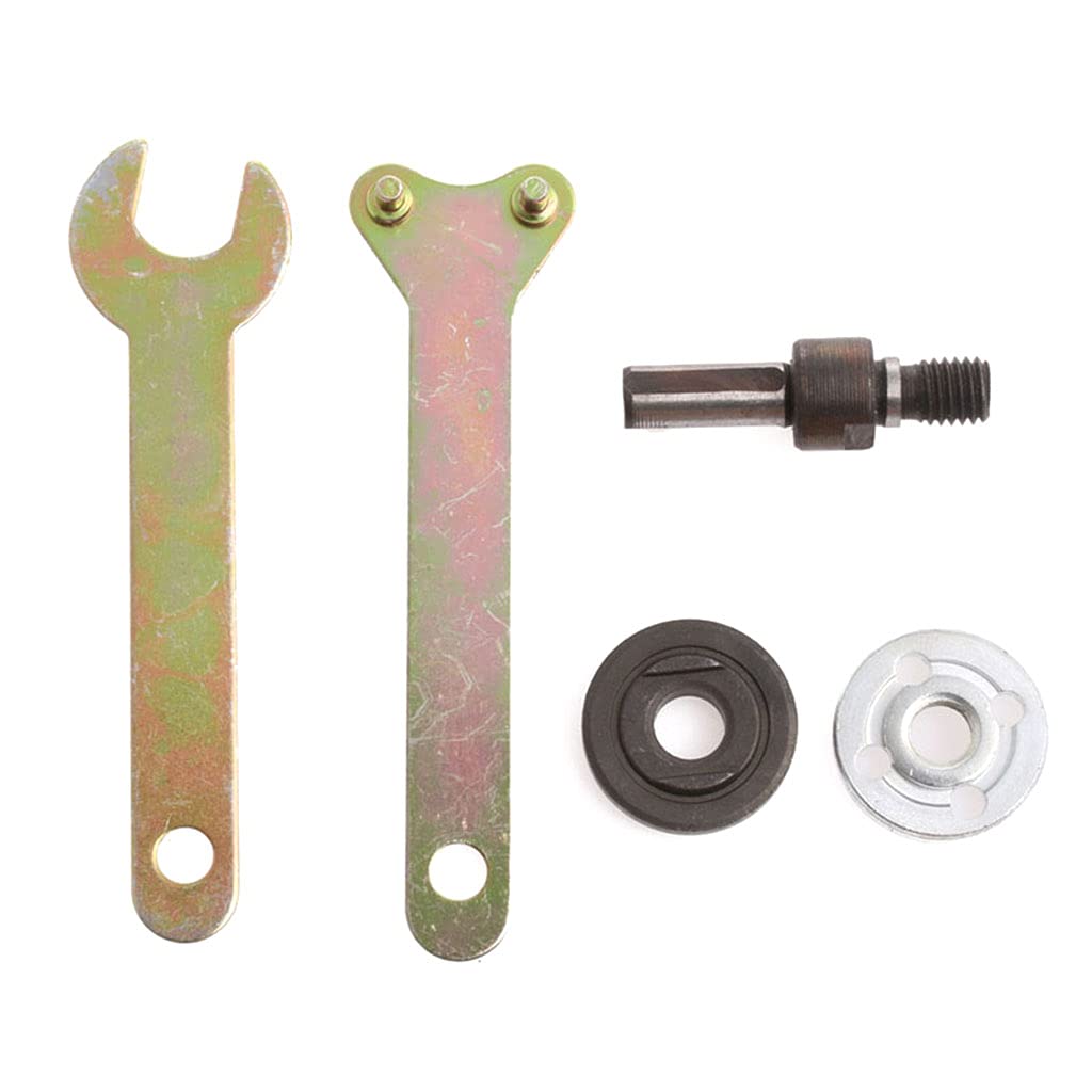 87mm Long Mandrel Adapter Flange Spanner Kit Disc Holder with Inner Diameter 10mm for Angle Grinder Disc Holder for Angle Grinder