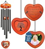 Personalized Memorial Wind Chimes - 32.5" Wind Chime for Loss of Loved One - Sympathy Remembrance Gifts - Bereavement Memorial Gift - Condolences Gift for Loss