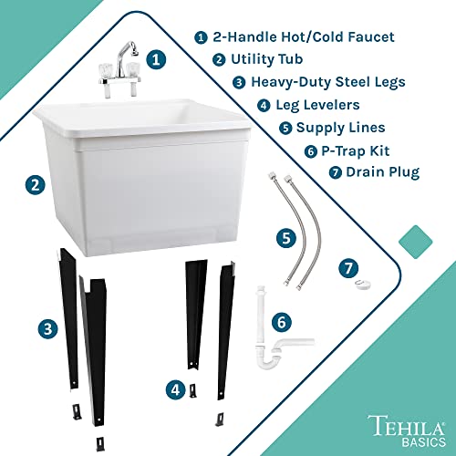Tehila Basics by JS Jackson Supplies 21Gallon White Freestanding